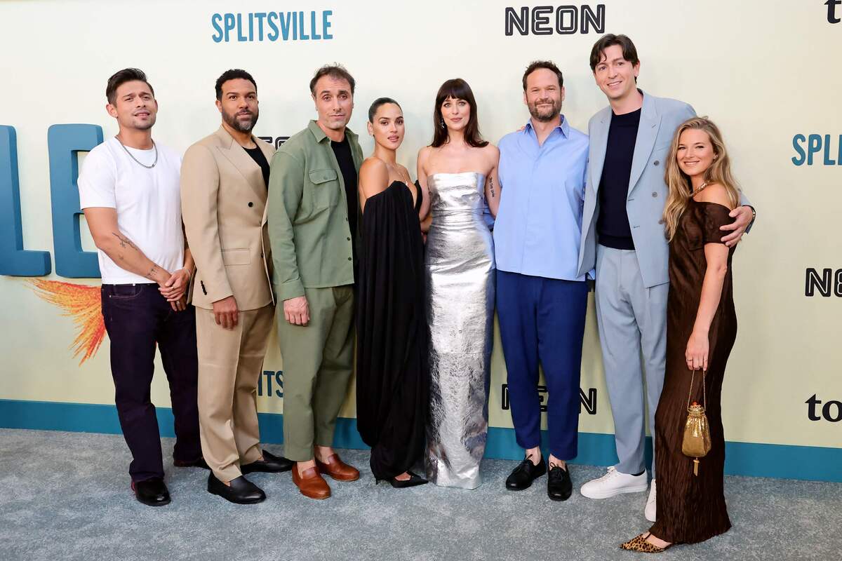 dakota johnson poses her famous new